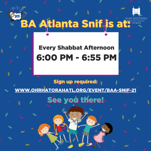 Banner Image for Bnei Akiva Atlanta Snif