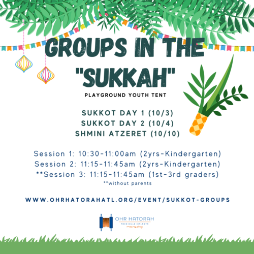 Banner Image for Sukkot Groups in the Sukkah