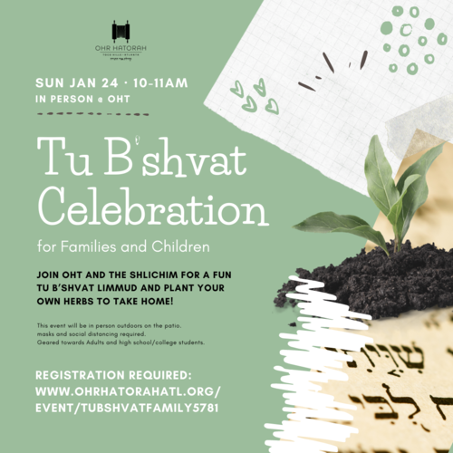 Banner Image for Tu B’shvat Celebration for Families and Children