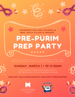 Banner Image for Bnei Akiva Pre-Purim Prep Party